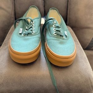 Size 6.5 green vans